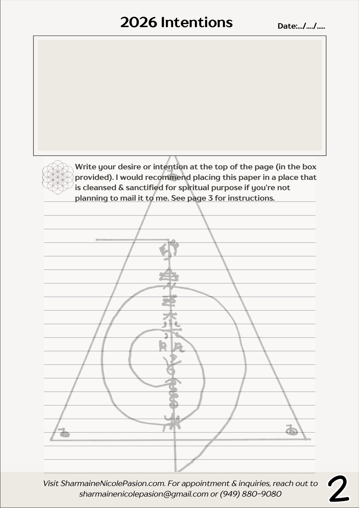 Intentions &  Manifesting 